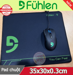 Lót chuột chuyên game Fuhlen may viền chống bong vải 35x30x0.3cm