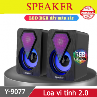 Loa Vi Tính 2.0 Speaker Y-9077 - Led RGB