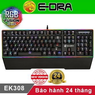 Bàn phím cơ E-dra EK308 Fullsize Led RGB